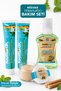 Misvak Refreshing Care Set - 2-Pack Mint Toothpaste, Mouthwash, and Mint Flavored Tooth Powder