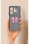 Infinix Hot 40 Pro Compatible Pink and White Ribbon Pattern Silicone Case