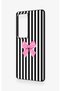 Vivo V30 Compatible Pink and White Ribbon Patterned Silicone Case - 4