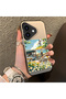 iPhone 16 Compatible Hard Acrylic Back Silicone Edge Lens Protection Daisy Case - 2