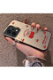 Oppo Reno 14/14F Compatible Hard Acrylic Back Silicone Edge Lens Protection Cherry Case - 3