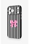 iPhone 17 Pro Max Compatible Pink and White Ribbon Pattern Silicone Case - 4
