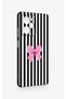 Poco X5 Pro Compatible Pink and White Ribbon Patterned Silicone Case - 3