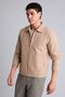 Water Repellent Slim Fit Zippered Shirt Collar Coat H1884Ax26Au - 3