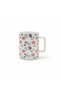 White Ceramic Floral Mug 350 ml