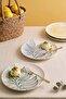 Leaf Harmony Nordic 4-Piece Cake & Presentation Plate 22 cm