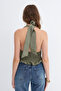 Halter Neck Buttoned Blouse A18600 - 6