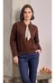 Women's Polo Collar Scarf-Trimmed Knitwear Sweater