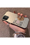 iPhone 12 Mini Compatible Hard Acrylic Back Silicone Edge Lens Protection Rabbit Case - 3