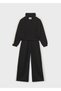 Girl's Jacketed Tracksuit Set with Stripes on the Sides 7860 - 2