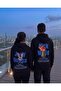 Lover Couple Combination Nick and Judy Back Printed Design Hooded Sweatshirt Set of 2 - 2