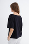 Kayık Neckline Printed T-Shirt P10769 - 6