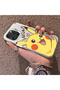 iPhone 16 Pro Max Compatible Hard Acrylic Back Silicone Edge Lens Protection Cartoon Case - 3