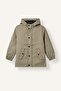Water Repellent Windproof Hooded Raincoat with Snap Pockets for Boys G9762A826Au