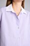 Oversize Contrast Collar Striped Poplin Shirt I8664Ax26Au - 4