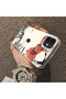 iPhone 12/12 Pro Compatible Hard Acrylic Back Silicone Edge Lens Protection Kitty Case - 4