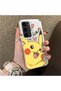Samsung Galaxy S23 Compatible Hard Acrylic Back Silicone Edge Lens Protection Cartoon Case - 2
