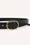 Women's Square Buckle Faux Leather Casual Belt I7843Axns - 2