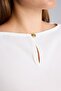 Oversize Crew Neck Crepe Long Sleeve Blouse I8697Ax26Au - 4