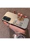 Samsung Galaxy A34 Compatible Hard Acrylic Back Silicone Edge Lens Protection Rabbit Case - 3