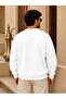 Oversize 3 Thread Sweatshirt Arabia Map Camel Palm Graphic Printed Crew Neck Sweatshirt - 2