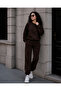 Sweatsuit Sets - Brown - Plain