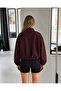 Kaşe Bomber Zippered Crop Jacket - 2