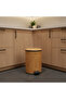 Wood Finish Plastic Pedal Dustbin – 35×25 cm - 4