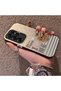 Samsung Galaxy S25 Ultra Compatible Hard Acrylic Back Silicone Edge Lens Protection Rabbit Case - 3