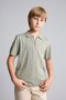 Half Zipper Polo Collar Short Sleeve Textured Knitwear T-Shirt Boys H9092A826Au - 3