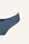 Bow Detailed Striped Ribbed Panties I3878Ax26Au - 3
