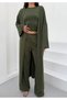 Women's 3-Piece Stylish Suit with Wide-Leg Pants - 3