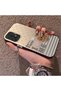 Samsung Galaxy A72 Compatible Hard Acrylic Back Silicone Edge Lens Protection Rabbit Case - 3