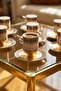 Luna 6-person porcelain coffee cup set - 90 ml