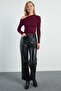 Asymmetric Collar Off-The-Shoulder Slim Fit Blouse - 3
