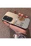 Samsung Galaxy S24 Compatible Hard Acrylic Back Silicone Edge Lens Protection Rabbit Case - 3