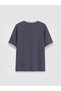 Peak New Season Anthracite Crew Neck Printed Men's T-Shirt - 5