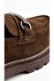 Women's Loafer Shoes Suede Buckle Thick Sole Moccasin Daily Casual Comfortable Stylish Model Ari̇a - 3
