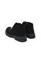 Black Color Buckle Detailed Women's Loafer Boots - 4