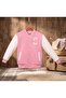 Pulled Pocket, Ribbed, Embroidered Children's College Coat / School Coat - 2