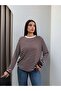 Crew Neck Striped Oversize Sweater - 3