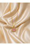 Pink Stone Hello Kitty Figured Necklace Gold Color Zircon Stone Detailed Elegant Women's Necklace Stylish Cute Jewelry Gift for Lover - 3