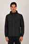 New Now Men's Black Waterproof Hooded Jacket-Raincoat - 3