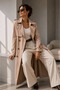 Women's Long Double-Breasted Trench Coat with Buttons Classic Model Tc0635 - 2