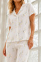 Women's Young Loose Yarn-Dyed Multi-Color Pajama Set - 3