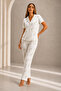 Women's Short Sleeve Comfortable Fit Stylish Multi-Colored Pajama Set