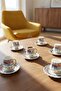 Brenda 6-person porcelain coffee cup set - 90 ml