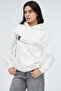 Kedi Baskılı Kapüşonlu Sweatshirt Basic Hoodie - 6