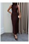 Degaje Collar Zero Sleeve Satin Dress - 3