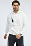 Kedi Baskılı Kapüşonlu Sweatshirt Basic Hoodie - 4
